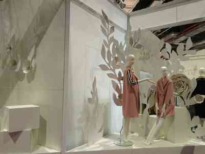 服裝面料展會(huì)搭建,朗安女裝展臺(tái)搭建